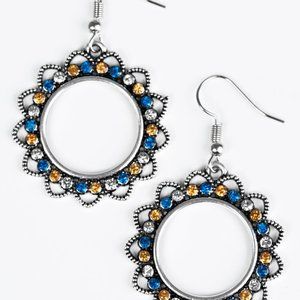 PAPARAZZI | "BRING YOUR TAMBOURINE" MULTI VINTAGE VAULT COLOR RHINESTONE SILVER